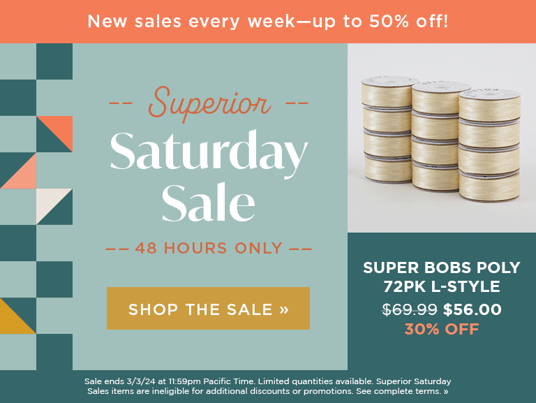 Superior Saturday Sales - Super Bobs Poly