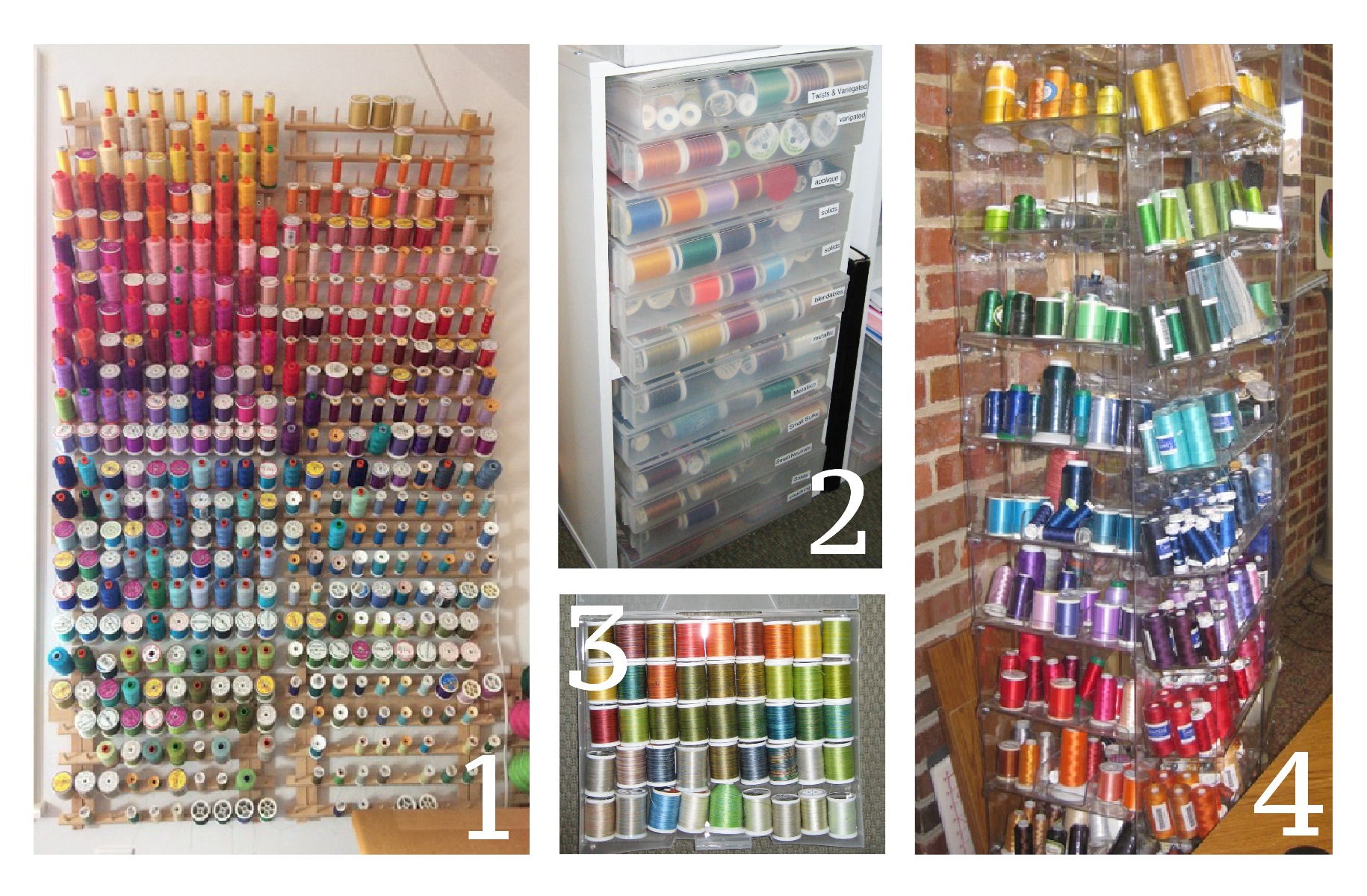 Thread organization and storage examples