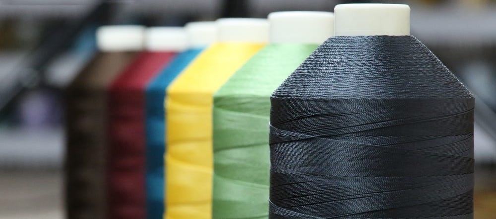 Bonded Polyester Sewing Thread For Denim Leather Car Seat Dia 0.5/1mm Pick Color 