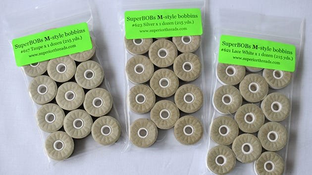 M-style SuperBOBs prewound bobbins