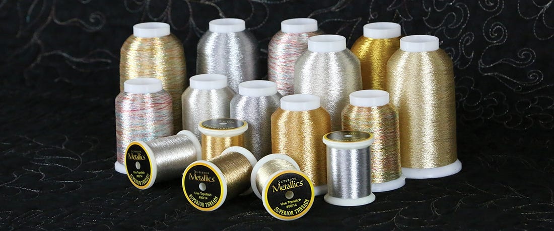 Superior Threads Superior Metallics Thread 500 Yards Gold #2 Made in Japan 