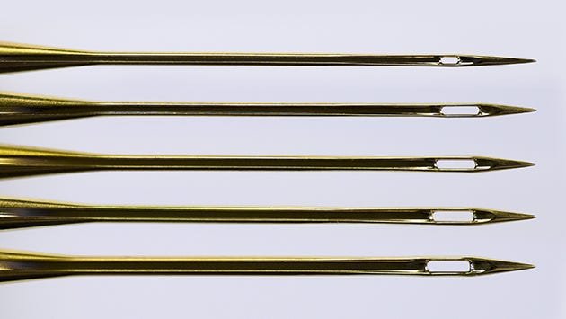 Titanium-coated needles last up to six times longer than standard needles