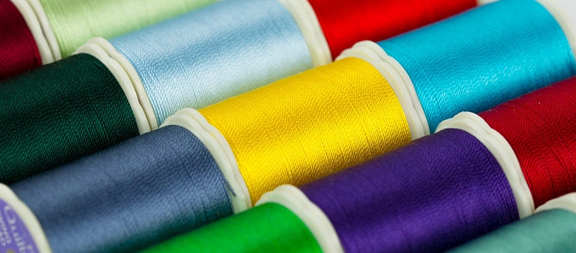 YLI Silk Thread 50 wt - Assorted Colours