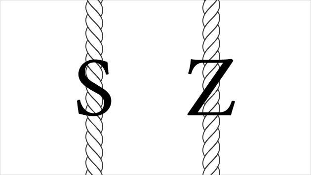 S twist and Z twist visualized