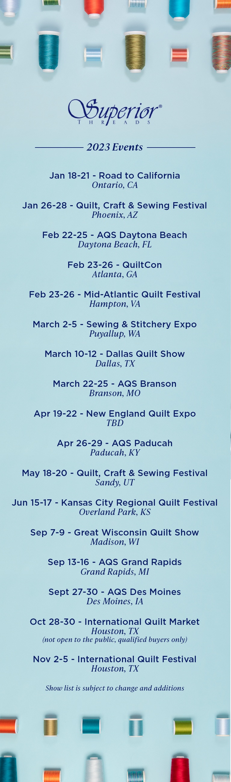 Shows and Events