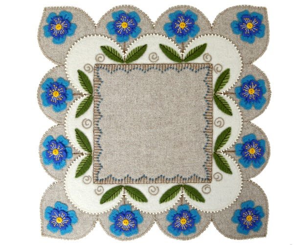 Wool applique