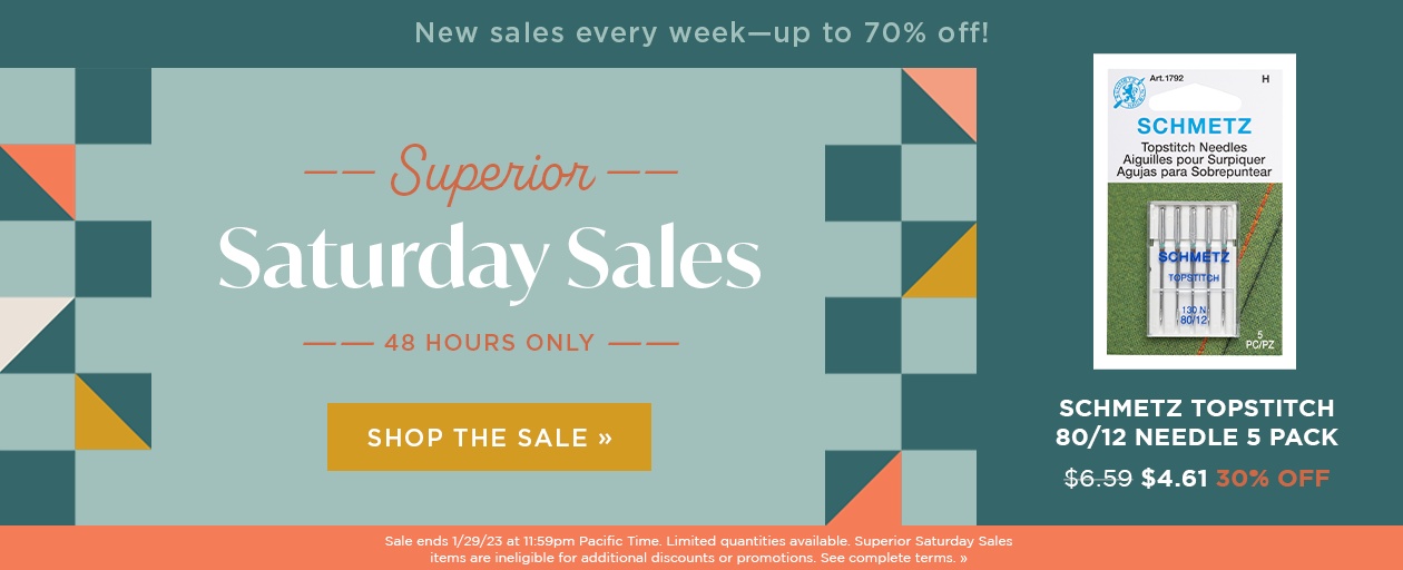 Superior Saturday Sales - Schmetz Topstitch
