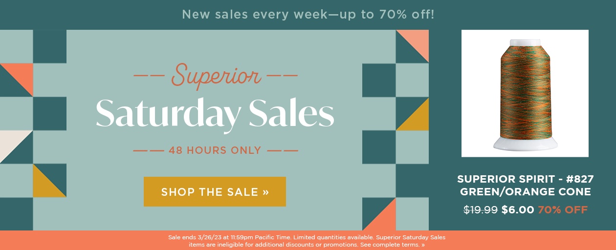 Superior Saturday Sales - Superior Spirit