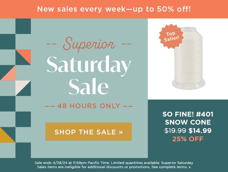 Superior Saturday Sales - Snow Cone