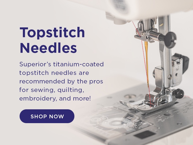 Superior Threads Aghi Per Macchina Da Cucire Topstitch - 5 Pezzi, 70/10, Rivestimento Titanio, Giappone