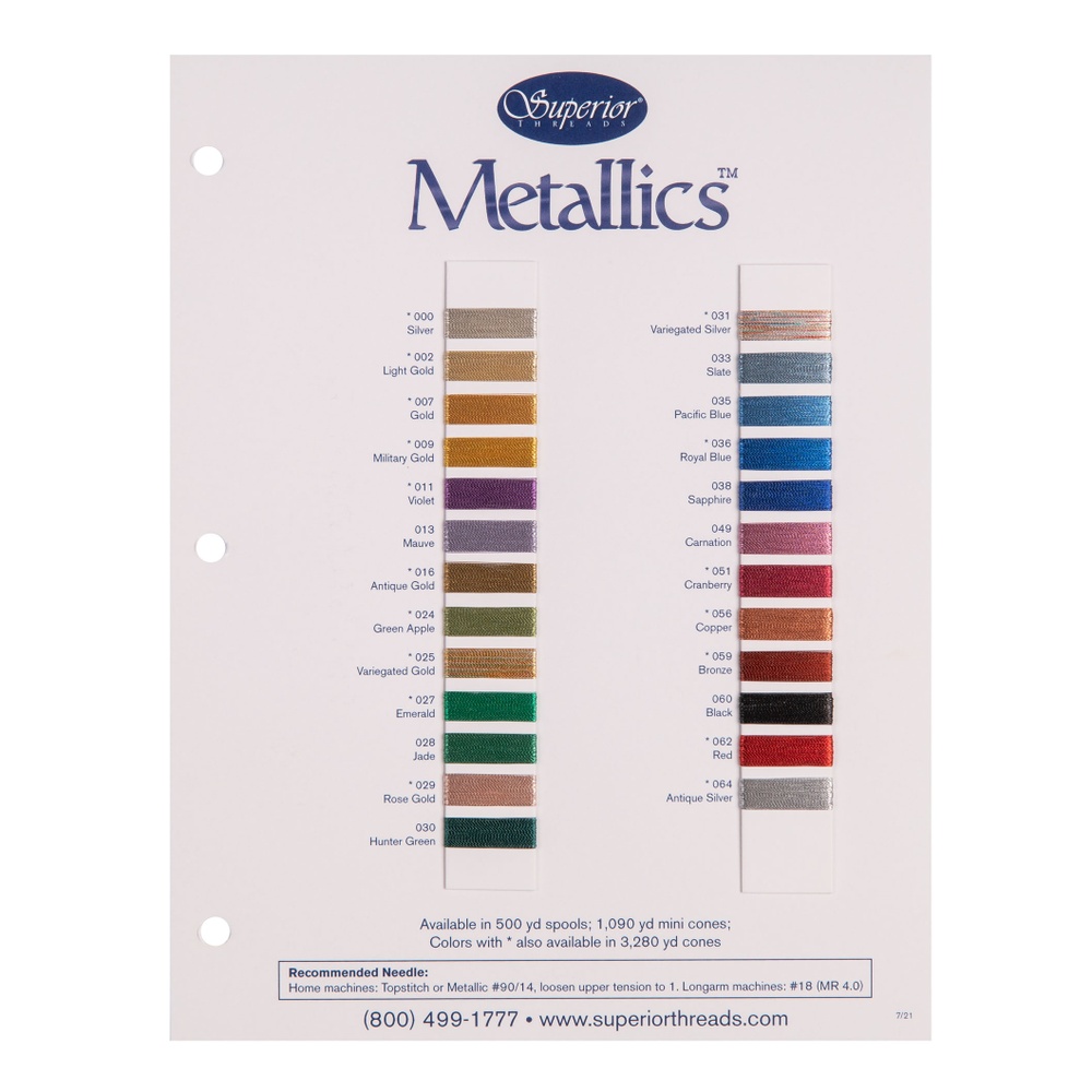 Metallic Thread - Palette 1