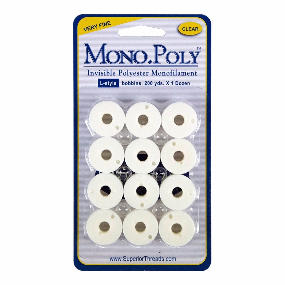 Superior Clear MonoPoly Thread 2200yd by Superior Threads - 810233006706  Quilting Notions