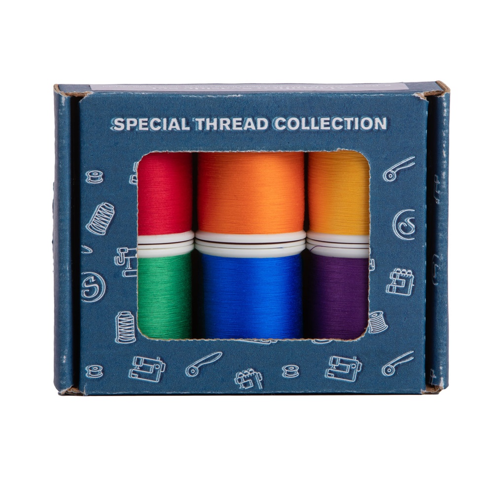 Superior Pima 6 Thread Spool Collection: Brights Set