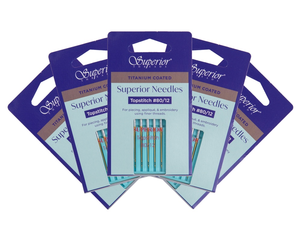 Embroidery Needles Titanium Sharps #80/12