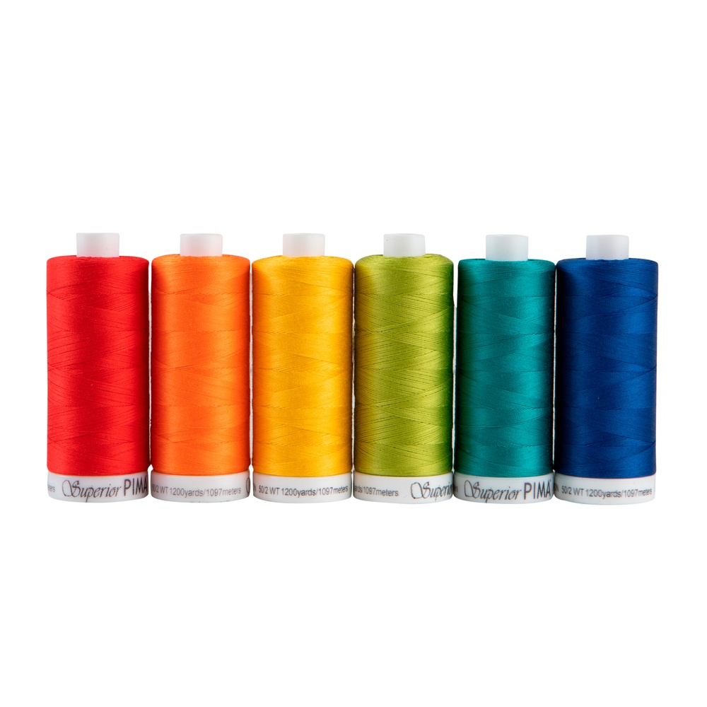 Sewing Thread Assortment Cotton Spools Thread Set for Sewing Machine, 6  Colors of Polyester Thread for Hand & Sewing Machine. Embroidery DIY