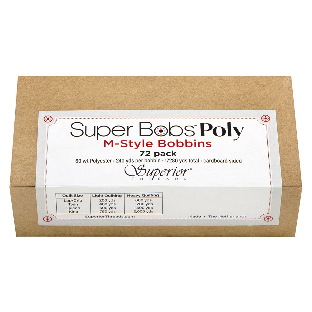 Super Bobs Poly 72pk M-Style #620 Cream