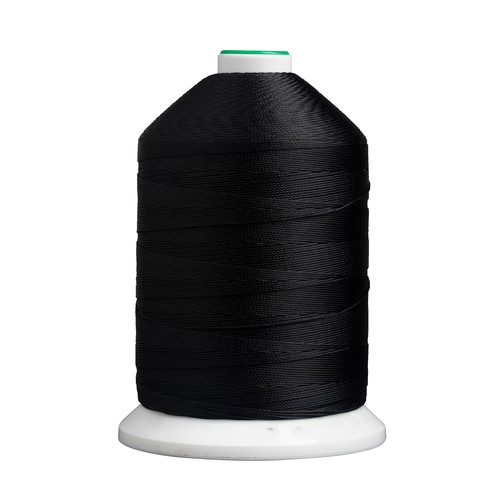 207 Polyester Bonded Black Thread One Pound Spools