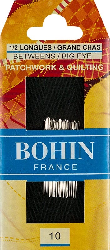 Bohin Big Eye Betweens Sewing Needles, Size 10