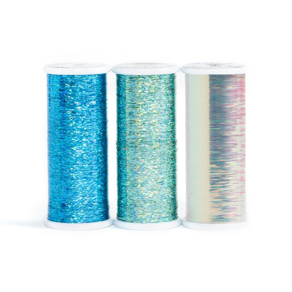 Glittered Thread Frozen-Themed Metallic Thread Set