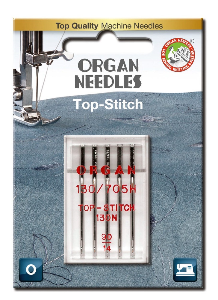 Organ Sewing Machine Needles  10-Pack - Size 90/14 