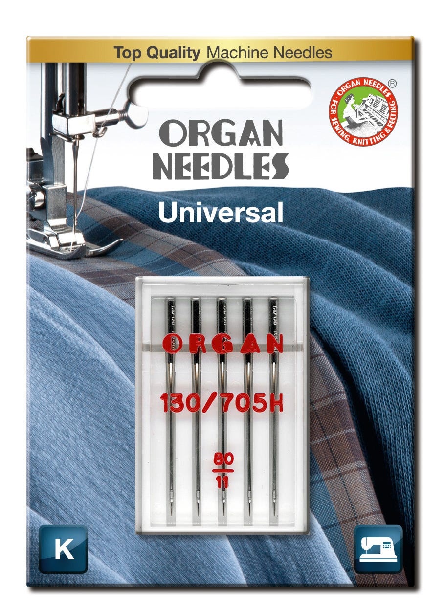 Organ Needles Universal Size 80/12