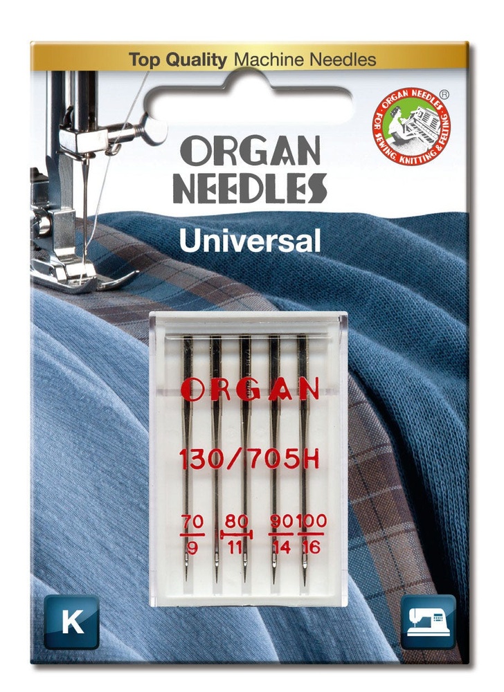 Organ Universal Needles for household machines - pack of 100