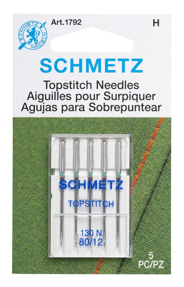 Schmetz Machine Topstitch Needles 80/12